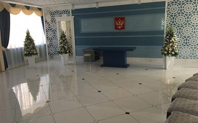 Baldosas de cerámica efecto mármol para el Departamento de asuntos civiles, Rusia